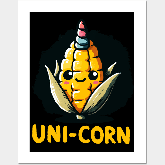 Unicorn Uni-Corn Wall Art by DoodleDashDesigns